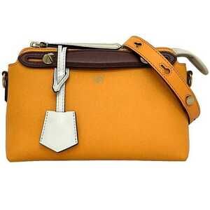 FENDI Brown Leather Shoulder Bag